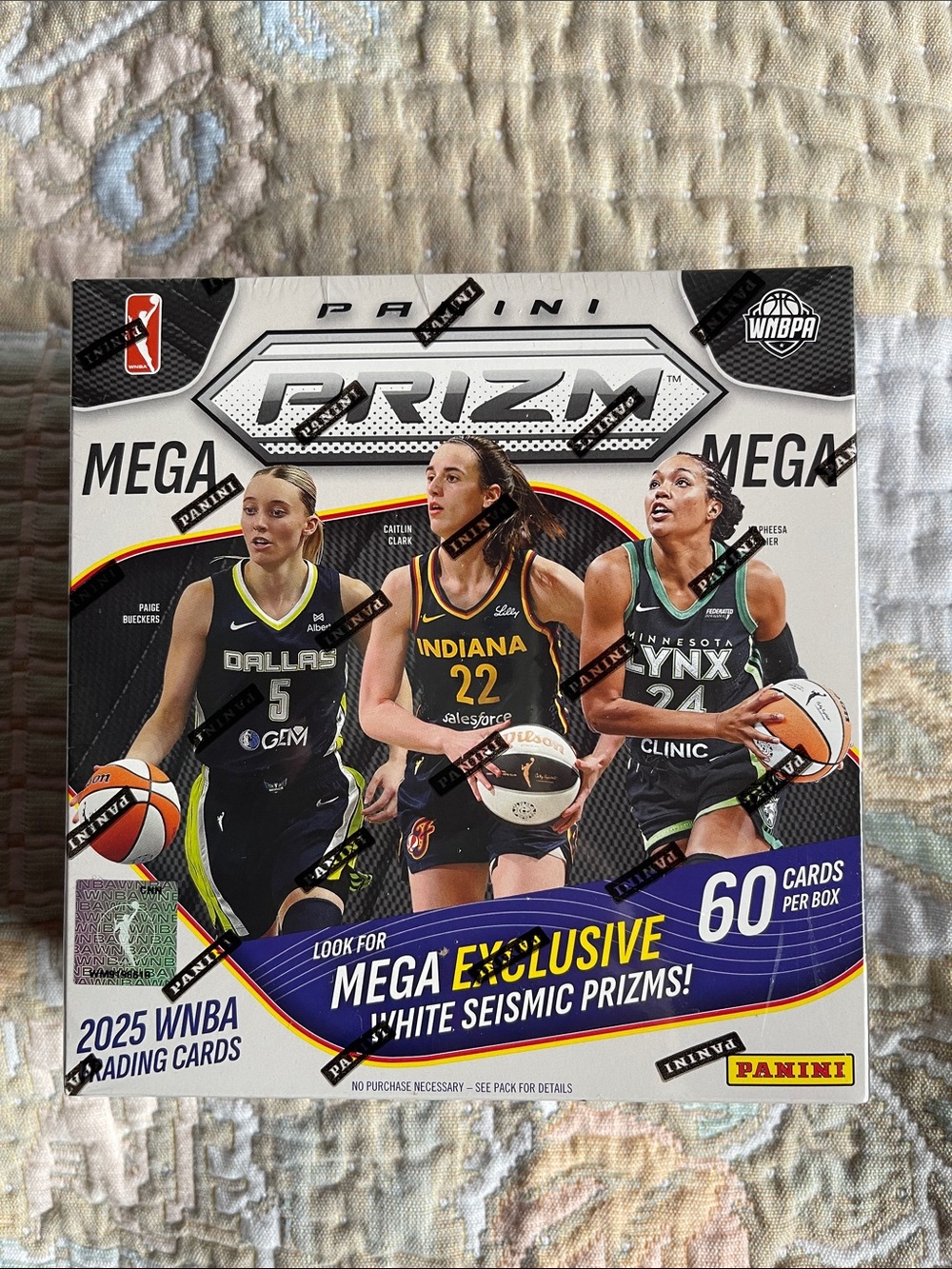 Panini Prizm 2025 WNBA Mega Box – White/Black/Blue